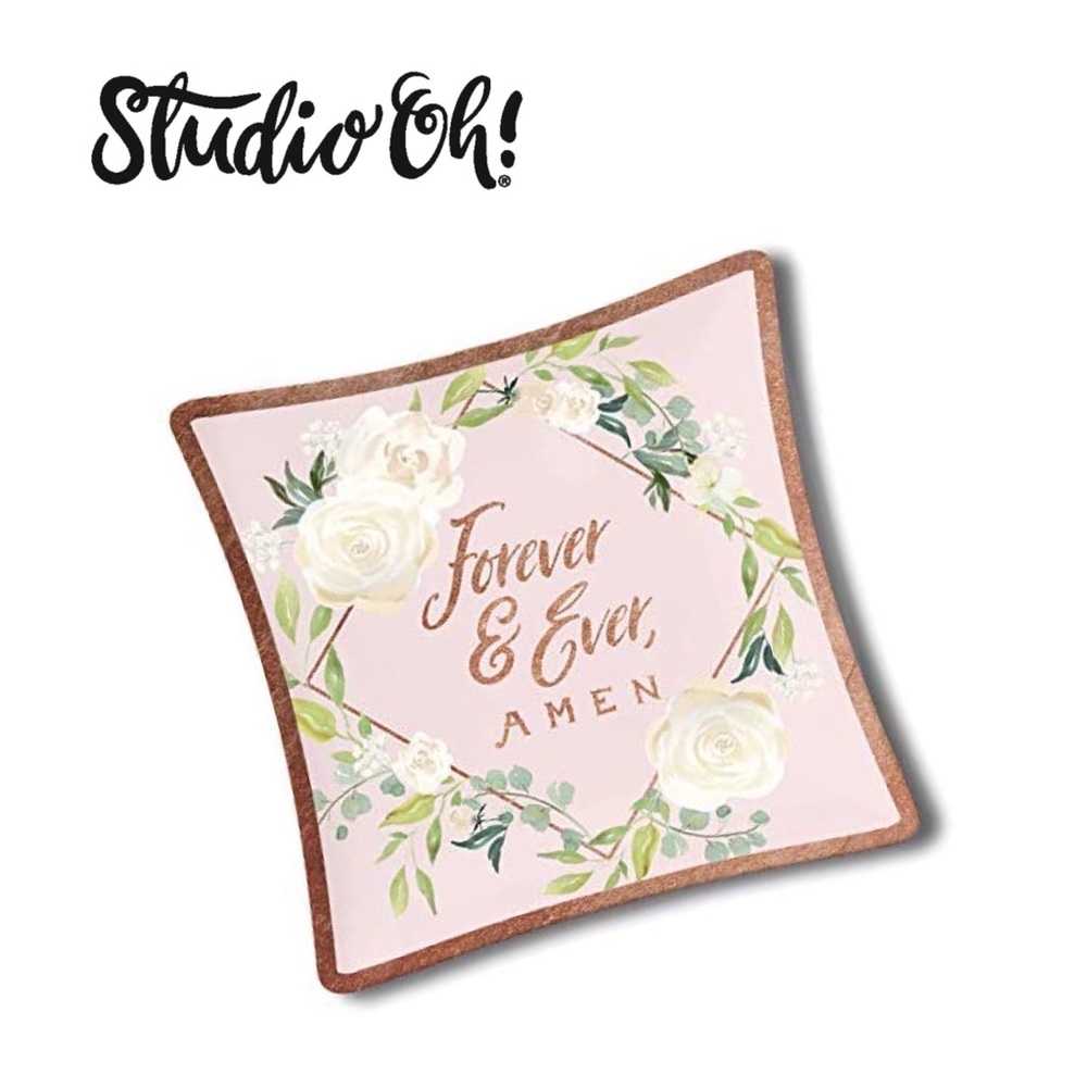 Studio Oh! Glass Trinket Dish: Forever and Ever